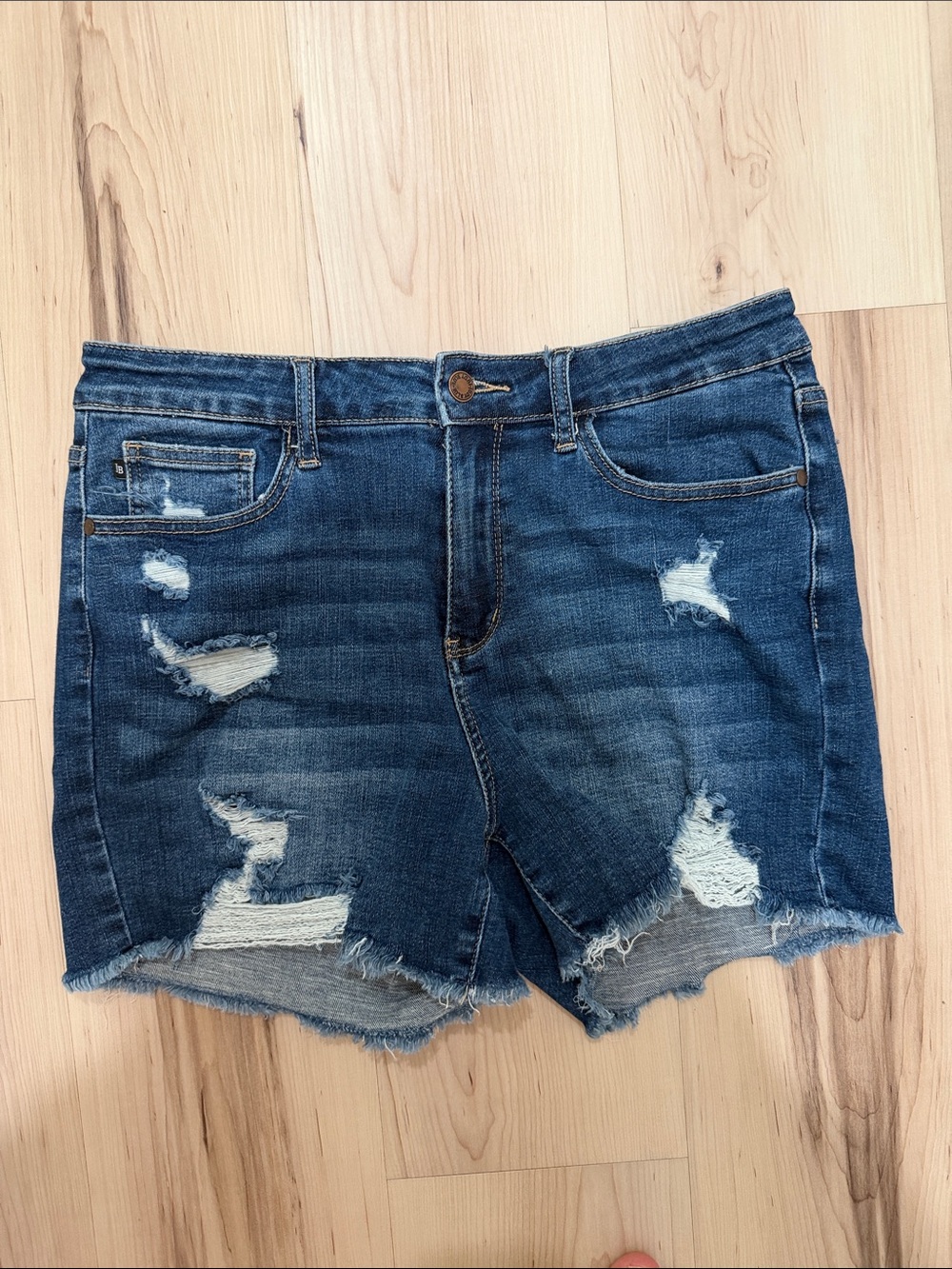 Judy Blue Distressed Denim Shorts